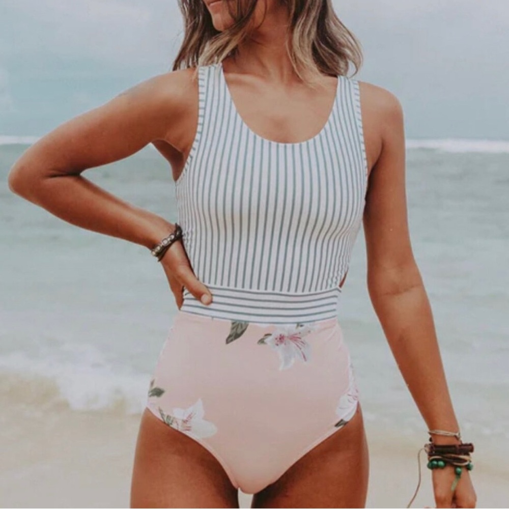 Albion fit bone voyage one piece swimsuit